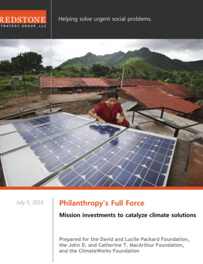 Mission Investments to Catalyze Climate Solutions