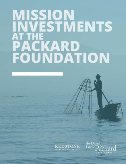 Mission Investments at the Packard Foundation