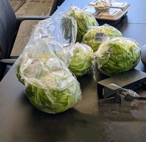 Photo of heads of lettuce